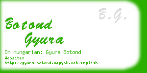 botond gyura business card